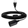 imageSimple Deluxe 15 Feet 360W Extension Hanging Lantern Pendant Light Lamp Cord Cable E26 Socket OnOff Switch No Bulb Included BlackNew Black1Pack