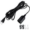 imageSimple Deluxe 1Pack 15 Feet Extension Hanging Lantern Pendant Light Lamp Cord Cable E26 Socket no Bulb Included OnOff Switch 6Pack Lamp Cord15 ft