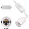imageSimple Deluxe 1Pack 15 Feet Extension Hanging Lantern Pendant Light Lamp Cord Cable E26 Socket no Bulb Included OnOff Switch 6Pack Lamp Cord15 ftNew