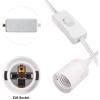 imageSimple Deluxe 1Pack 15 Feet Extension Hanging Lantern Pendant Light Lamp Cord Cable E26 Socket no Bulb Included OnOff Switch 6Pack Lamp Cord20 ft