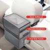 imageSimple Deluxe 2 Pack Car Trash Can with Lid LeakProof Car Garbage Can with Storage Pockets Collapsible Multipurpose Car Trash Bag for Car Accessories 2 Gallon Grey