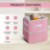 imageSimple Deluxe 2 Pack Car Trash Can with Lid LeakProof Car Garbage Can with Storage Pockets Collapsible Multipurpose Car Trash Bag for Car Accessories 2 Gallon Pink