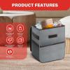 imageSimple Deluxe 2 Pack Car Trash Can with Lid LeakProof Car Garbage Can with Storage Pockets Collapsible Multipurpose Car Trash Bag for Car Accessories 2 Gallon Grey