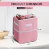 imageSimple Deluxe 2 Pack Car Trash Can with Lid LeakProof Car Garbage Can with Storage Pockets Collapsible Multipurpose Car Trash Bag for Car Accessories 2 Gallon Pink