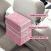 imageSimple Deluxe 2 Pack Car Trash Can with Lid LeakProof Car Garbage Can with Storage Pockets Collapsible Multipurpose Car Trash Bag for Car Accessories 2 Gallon Pink