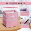 imageSimple Deluxe 2 Pack Car Trash Can with Lid LeakProof Car Garbage Can with Storage Pockets Collapsible Multipurpose Car Trash Bag for Car Accessories 2 Gallon Pink