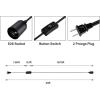 imageSimple Deluxe 20 Feet Extension Hanging Lantern Pendant Light Lamp Cord Cable E26 Socket no Bulb Included OnOff Switch 2 Pack WhiteBlack1 Pack