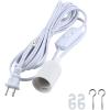 imageSimple Deluxe 20 Feet Extension Hanging Lantern Pendant Light Lamp Cord Cable E26 Socket no Bulb Included OnOff Switch 2 Pack WhiteWhite1 Pack