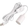 imageSimple Deluxe 20 Feet Extension Hanging Lantern Pendant Light Lamp Cord Cable E26 Socket no Bulb Included OnOff Switch 2 Pack WhiteWhite1 Pack