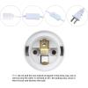 imageSimple Deluxe 20 Feet Extension Hanging Lantern Pendant Light Lamp Cord Cable E26 Socket no Bulb Included OnOff Switch 2 Pack WhiteWhite1 Pack