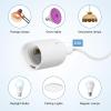 imageSimple Deluxe 20 Feet Extension Hanging Lantern Pendant Light Lamp Cord Cable E26 Socket no Bulb Included OnOff Switch 2 Pack WhiteWhite1 Pack