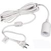 imageSimple Deluxe 20 Feet Extension Hanging Lantern Pendant Light Lamp Cord Cable E26 Socket no Bulb Included OnOff Switch 2 Pack WhiteWhite1 Pack