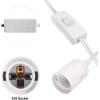 imageSimple Deluxe 20 Feet Extension Hanging Lantern Pendant Light Lamp Cord Cable E26 Socket no Bulb Included OnOff Switch 2 Pack WhiteWhite1 Pack