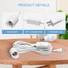 imageSimple Deluxe 20 Feet Extension Hanging Lantern Pendant Light Lamp Cord Cable E26 Socket no Bulb Included OnOff Switch 2 Pack WhiteWhite1 Pack
