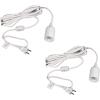 imageSimple Deluxe 20 Feet Extension Hanging Lantern Pendant Light Lamp Cord Cable E26 Socket no Bulb Included OnOff Switch 2 Pack WhiteWhite2 Pack