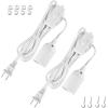 imageSimple Deluxe 20 Feet Extension Hanging Lantern Pendant Light Lamp Cord Cable E26 Socket no Bulb Included OnOff Switch 2 Pack WhiteWhite2 Pack