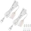 imageSimple Deluxe 20 Feet Extension Hanging Lantern Pendant Light Lamp Cord Cable E26 Socket no Bulb Included OnOff Switch 2 Pack WhiteWhite2 Pack