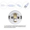 imageSimple Deluxe 20 Feet Extension Hanging Lantern Pendant Light Lamp Cord Cable E26 Socket no Bulb Included OnOff Switch 2 Pack WhiteWhite2 Pack