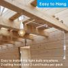imageSimple Deluxe 20 Feet Extension Hanging Lantern Pendant Light Lamp Cord Cable E26 Socket no Bulb Included OnOff Switch 2 Pack WhiteWhite2 Pack