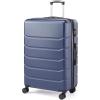 imageSimple Deluxe 20 Inch Hardside Carry On Luggage Suitcase with Double Spinner Wheels ampamp TSA Lock Hard Shell Expandable Rolling Lightweight WhiteBlue