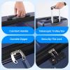 imageSimple Deluxe 20 Inch Hardside Carry On Luggage Suitcase with Double Spinner Wheels ampamp TSA Lock Hard Shell Expandable Rolling Lightweight WhiteBlue