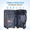 imageSimple Deluxe 20 Inch Hardside Carry On Luggage Suitcase with Double Spinner Wheels ampamp TSA Lock Hard Shell Expandable Rolling Lightweight WhiteWhite