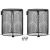 imageSimple Deluxe 2Pack Reptile Heater Guard Heat Protector AntiScald Cover Mesh Cage Heating Lamp Lampshade Ceramic Light Bulb Enclosure for Terrarium Chameleon Lizards Snakes Heat Guard 55For Terrarium Chameleon Lizards Snakes
