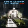 imageSimple Deluxe 4 Pack 100W Outside Work Light 10000LM Waterproof LED Flood Lights with Plug 6500K Portable Exteriores Security Floodlights for Yard Garage Garden Stadium Playground