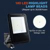 imageSimple Deluxe 4 Pack 140W Outside Work Light 14000LM Waterproof LED Flood Lights with Plug 6500K Portable Exteriores Security Floodlights for Yard Garage Garden Stadium Playground