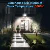 imageSimple Deluxe 4 Pack 140W Outside Work Light 14000LM Waterproof LED Flood Lights with Plug 6500K Portable Exteriores Security Floodlights for Yard Garage Garden Stadium Playground