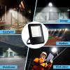 imageSimple Deluxe 4 Pack 70W Outside Work Light 7000LM Waterproof LED Flood Lights with Plug 6500K Portable Exteriores Security Floodlights for Yard Garage Garden Stadium Playground