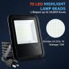 imageSimple Deluxe 4 Pack 70W Outside Work Light 7000LM Waterproof LED Flood Lights with Plug 6500K Portable Exteriores Security Floodlights for Yard Garage Garden Stadium Playground