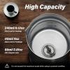 imageSimple Deluxe 4in1 Milk Frother Electric Milk Steamer 240ml812oz Automatic Hot and Cold Milk Foam Maker and Milk Warmer for Latte Macchiato CappuccinosBlackUpdate