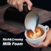 imageSimple Deluxe 4in1 Milk Frother Electric Milk Steamer 240ml812oz Automatic Hot and Cold Milk Foam Maker and Milk Warmer for Latte Macchiato CappuccinosBlackUpdate