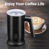 imageSimple Deluxe 4in1 Milk Frother Electric Milk Steamer 240ml812oz Automatic Hot and Cold Milk Foam Maker and Milk Warmer for Latte Macchiato CappuccinosBlackUpdate