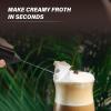 imageSimple Deluxe 4in1 Milk Frother Electric Milk Steamer 240ml812oz Automatic Hot and Cold Milk Foam Maker and Milk Warmer for Latte Macchiato CappuccinosBlack Handheld