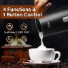 imageSimple Deluxe 4in1 Milk Frother Electric Milk Steamer 240ml812oz Automatic Hot and Cold Milk Foam Maker and Milk Warmer for Latte Macchiato CappuccinosClassic Black