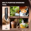 imageSimple Deluxe 4in1 Milk Frother Electric Milk Steamer 240ml812oz Automatic Hot and Cold Milk Foam Maker and Milk Warmer for Latte Macchiato CappuccinosBlack Handheld