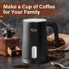 imageSimple Deluxe 4in1 Milk Frother Electric Milk Steamer 240ml812oz Automatic Hot and Cold Milk Foam Maker and Milk Warmer for Latte Macchiato CappuccinosBlack