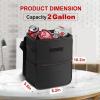 imageSimple Deluxe Car Trash Can with Storage Pockets Multipurpose Car Garbage Bin with Adjustable Straps Hanging for Headrest Foldable and Portable Organizer 3 Gallon Black2 Gallon