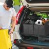 imageSimple Deluxe Car Trunk Organizer 2 Compartments Collapsible Trunk Storage Antislip Design Made of Waterproof 600D Oxford Polyester Suitable for Minivan SUV Truck Standard Size Black 2 Pack2 Pack