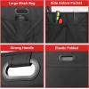imageSimple Deluxe Car Trunk Organizer 2 Compartments Collapsible Trunk Storage Antislip Design Made of Waterproof 600D Oxford Polyester Suitable for Minivan SUV Truck Standard Size Black 2 Pack2 Pack