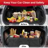 imageSimple Deluxe Car Trunk Organizer 2 Compartments Collapsible Trunk Storage Antislip Design Made of Waterproof 600D Oxford Polyester Suitable for SUV Minivan Standard Size Red 2 PackBlack New