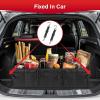 imageSimple Deluxe Car Trunk Organizer 2 Compartments Collapsible Trunk Storage Antislip Design Made of Waterproof 600D Oxford Polyester Suitable for SUV Minivan Standard Size Red 2 PackBlack New