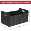 imageSimple Deluxe Car Trunk Organizer 2 Compartments Collapsible Trunk Storage Antislip Design Made of Waterproof 600D Oxford Polyester Suitable for SUV Minivan Standard Size Red 2 PackBlack New