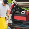 imageSimple Deluxe Car Trunk Organizer 2 Compartments Collapsible Trunk Storage Antislip Design Made of Waterproof 600D Oxford Polyester Suitable for SUV Minivan Standard Size Red 2 PackRed 2 Pack