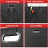 imageSimple Deluxe Car Trunk Organizer 2 Compartments Collapsible Trunk Storage Antislip Design Made of Waterproof 600D Oxford Polyester Suitable for SUV Minivan Standard Size Red 2 PackBlack