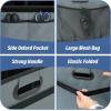 imageSimple Deluxe Car Trunk Organizer 2 Compartments Collapsible Trunk Storage Antislip Design Made of Waterproof 600D Oxford Polyester Suitable for SUV Minivan Standard Size Red 2 PackGreyGreen