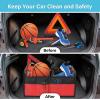 imageSimple Deluxe Car Trunk Organizer Antislip Design Made of Waterproof 600D Oxford Polyester 2 Compartments Collapsible Trunk Storage Suitable for SUV 14quot D x 22quot W x 12quot H RedRed New