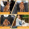 imageSimple Deluxe Dog Car Seat Cover Waterproof with Mesh Window and 3 Storage Pocket Durable Scratchproof ampamp Nonslip Dog Car Hammock with Universal Size for Cars Trucks SUVs StandardStandard54 W x 58 L